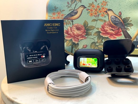 A9 Pro ANC Earbuds Touch Screen Display - Image 2