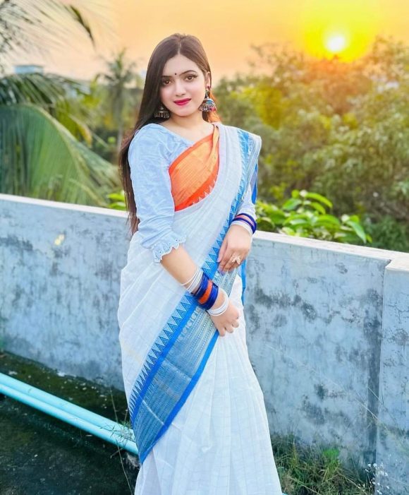 New Collection Mixed Cotton Shari - Image 2